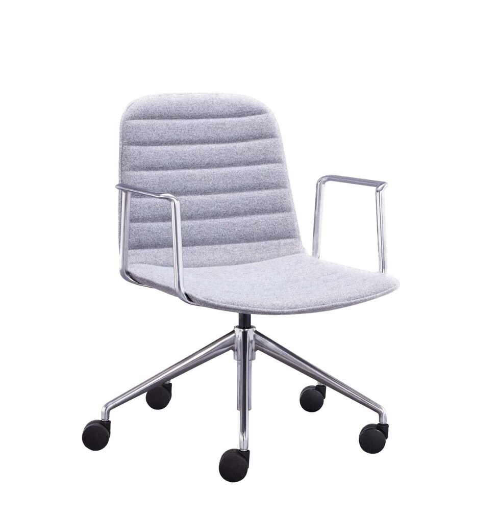 chrome office chair